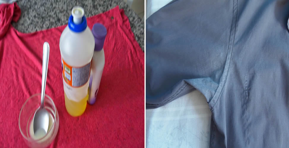Como quitar mancha de desodorante de la ropa