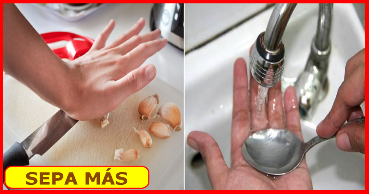 Los 3 trucos que te ayudarán a quitar el olor a ajo de las manos