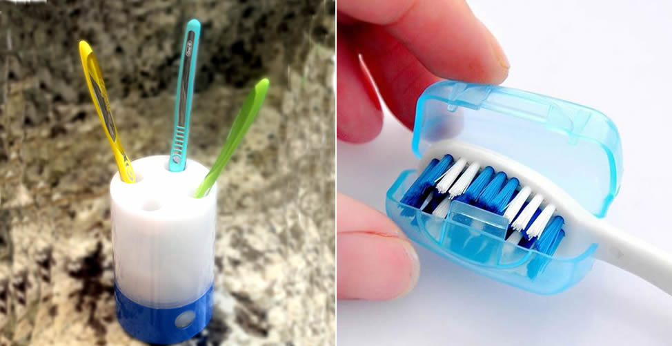 como desinfectar el cepillo de dientes
